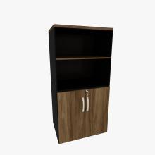 ARM&Aacute;RIO ALTO ESTANTE SEMI-ABERTO COM 2 PRATELEIRAS 