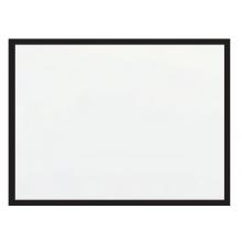 QUADRO BRANCO COM MOLDURA EM PRETO FOSCO