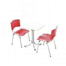 CONJUNTO DE MESA TEMPERO COM 2 CADEIRAS EMPILH&Aacute;VEIS EM PP E TAMPO MDF 15MM